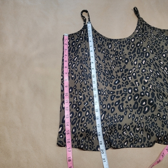 Apt. 9 Brown Size XS Brown, Black & Peach Leopard Print Cami/Spaghetti Strap Top - Picture 7 of 10